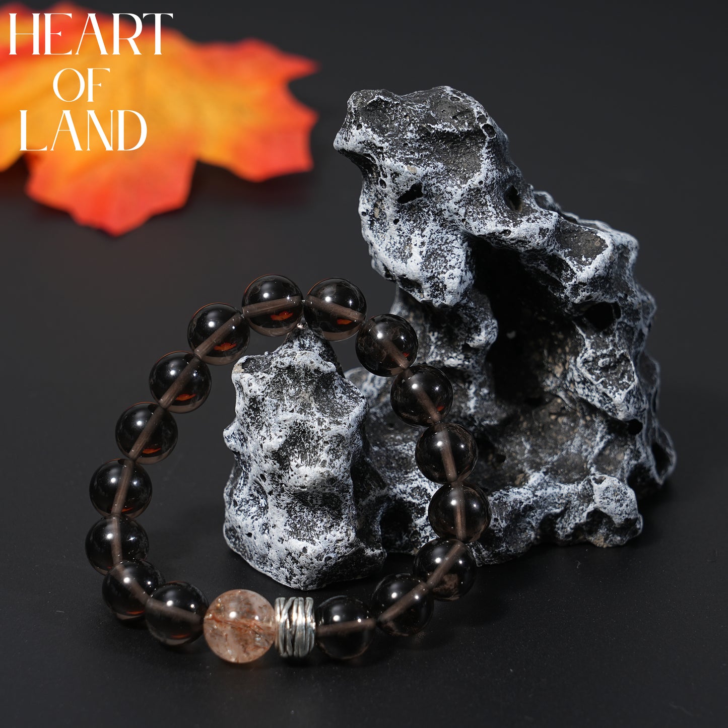 Ice Obsidian brown crystal bracelet