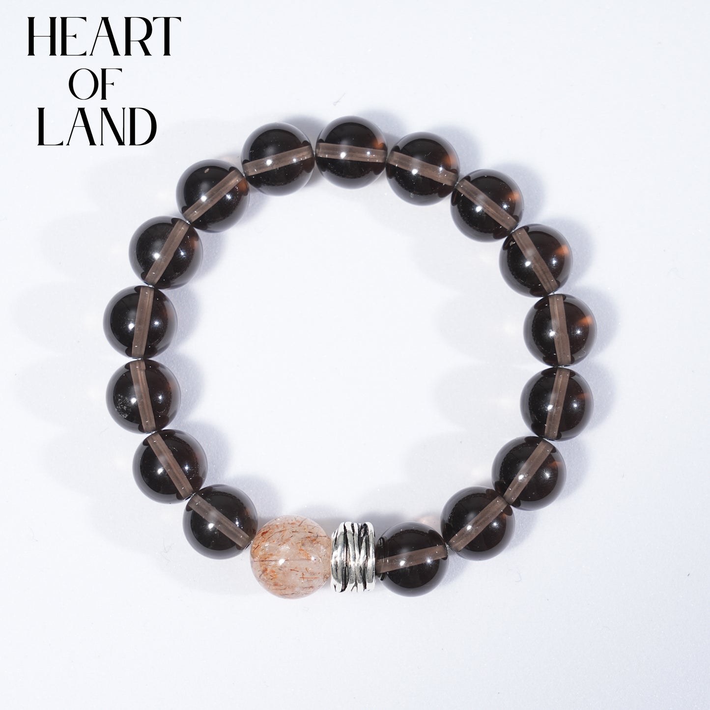 Ice Obsidian brown crystal bracelet