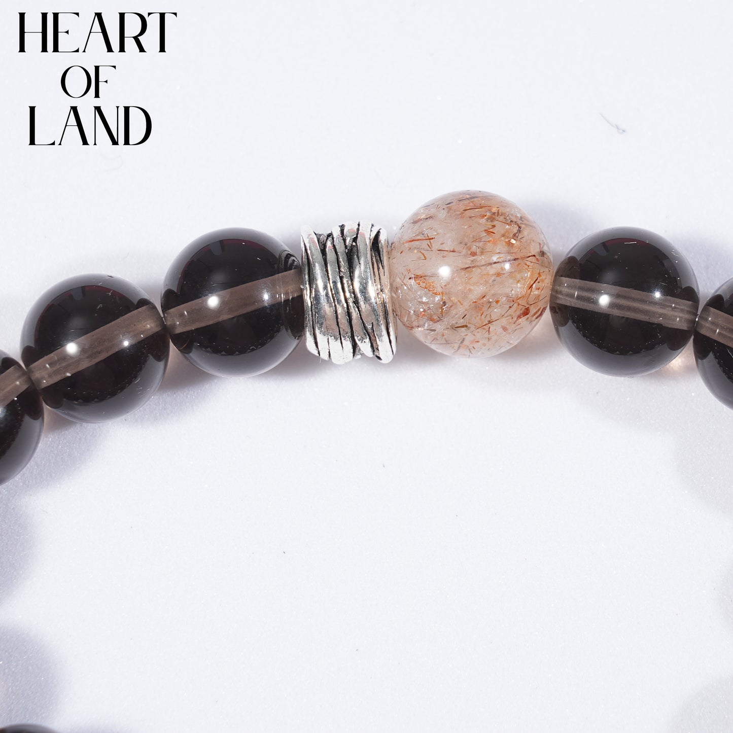 Ice Obsidian brown crystal bracelet